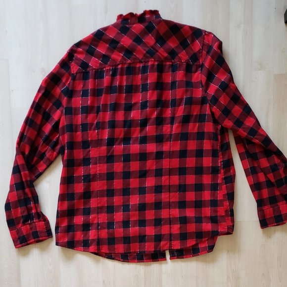J.Crew Plaid Blouse - Picture 3 of 3